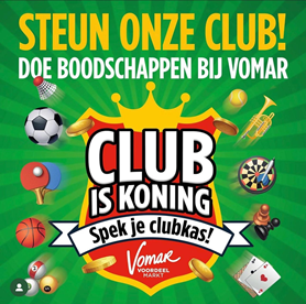 Spaar clubmunten bij Vomar!